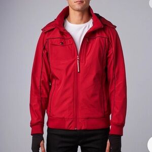 Men's BAUBAX water resistance Red bomber Jacket size xxL